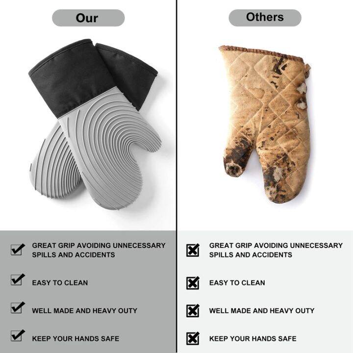 silicone-oven-mitts-heat-resistant-thick-oven-gloves-waterproof-mitts-1-pair-with-1-silicone-brush-kitchen-mitts