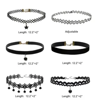 Shop Black Tattoo Choker Necklace with great discounts and prices online -  Jan 2024