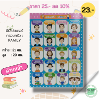 หนังสือ ไมโครโปสเตอร์ เรื่อง ครอบครัว : FAMILY (มินิโปสเตอร์ ขนาด 21x29 ซม.) I คำศัพท์ภาษาอังกฤษ มินิโปสเตอร์สำหรับเด็ก