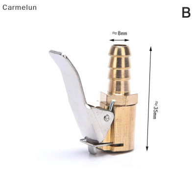 [Carmelun] อะแดปเตอร์หัวฉีดเกลียวปั๊มลมรถยนต์ยางรถบรรทุกคลิปวาล์วหัวที่สูบลมเชื่อมต่อ