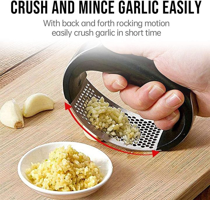 Garlic Masher Manual Vegetables Crusher Ergonomic Mincer Garlic