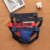 ?พร้อมส่ง?กางเกงในชาย AUSSIEBUM ทรงJockstrap โชว์หลังเซ็กซี่ ผ้าcotton