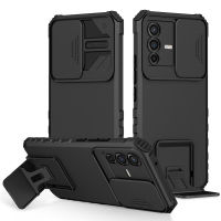 มาใหม่ Case Vivo V23 V23e Y11 Y12 Y15 Y17 Y15S Y20 Y20S Y3S Y76 Y91 Y95 Y91C Y1S เคสโทรศัพท์ วีโว่ เคสกันกระแทก กันรอยกล้องเคสตั้งได้ สไลด์กันกล้อง  Vivo