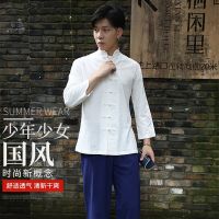 6XL Spring Men Women Martial Arts Tai Chi Kungfu Uniforms Cotton Linen Loose Sweatshirt+Pant Casual Workout Meditation Set