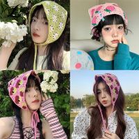 【YF】 20 Style Women Triangle Bandanas Turban Crochet Hair Scarf Hairband Knitted Headband Elastic Band Headwrap Accessories