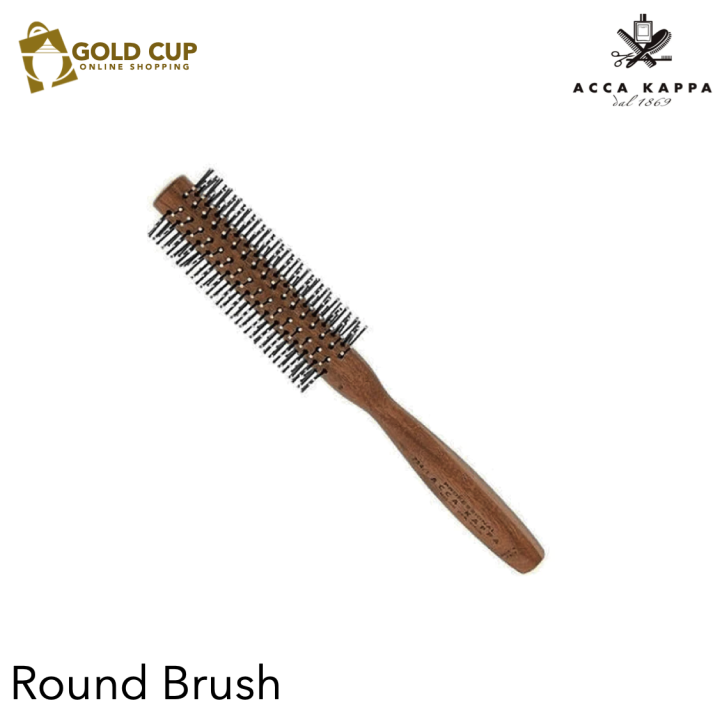 Acca Kappa Z3 Hair Extension Brush – Föhn-Rundbürste Mit Wildschweinborsten & Holzgriff