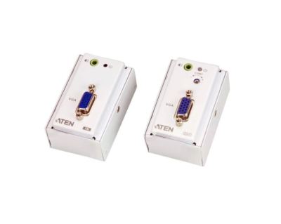 ATEN VGA/AUDIO CAT 5 EXTENDER WITH MK WALL PLATE (1280 X 1024  150 M) รุ่น VE157