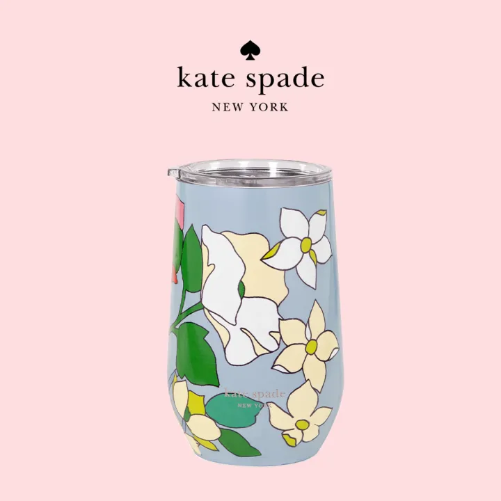 Kate Spade Stationery Insulated Stainless Steel Wine Tumbler, Double Wall  Travel Cup with Lid - Flower Bed | Lazada Singapore