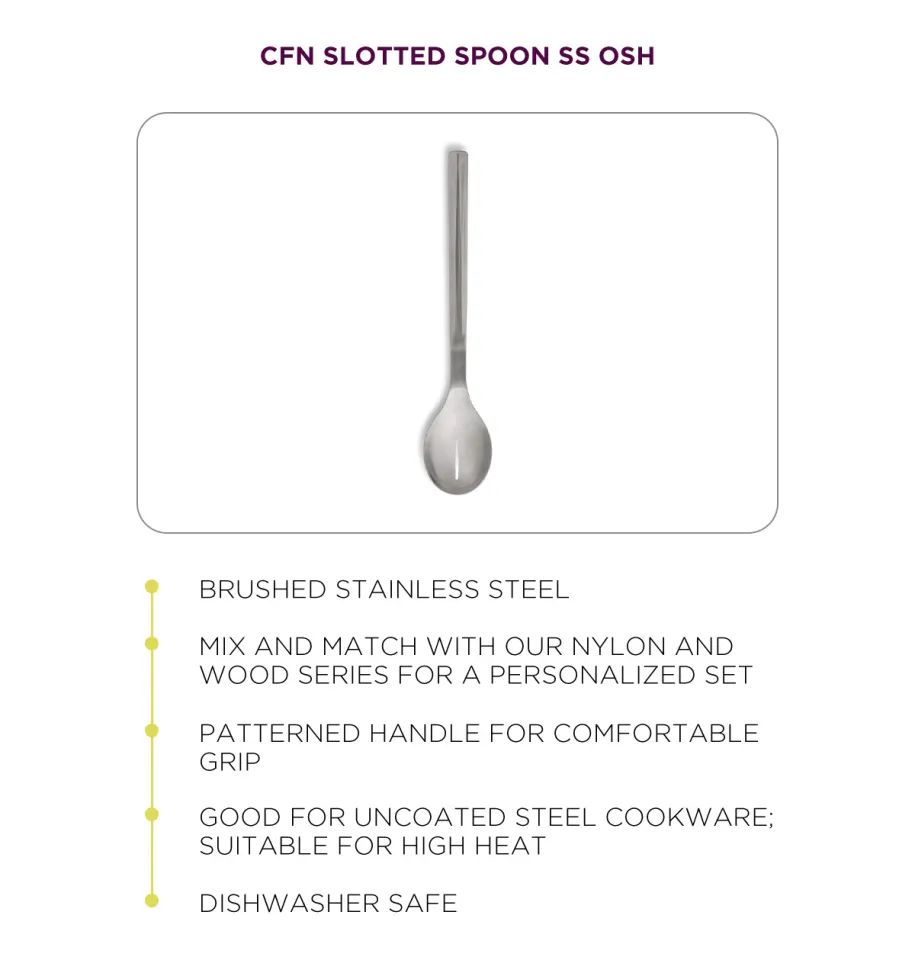 Chef'n Brushed Stainless Steel Solid Spoon