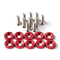 Aluminum PWJDM Fender Washers Bolt Fender Washer License Plate Bolts M6x20 10Pieces/pack Nails  Screws Fasteners