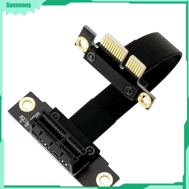 Sunnoony 90 Degree Pci Express Extension Cable Pcie X1 To X1 X4 Pcie