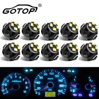 10pcs Canbus T3 LED T4.2 T4.7 Led Bulb Car Interior Lights Indicator Wedge Dashboard Warming Auto Instrument Lamp DC 12V