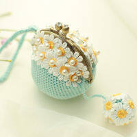 Flower handbag Crochet Kit with yarn DIY Knitting Set Crocheting bag Kits Craft handmade Project beginner pattern vedio