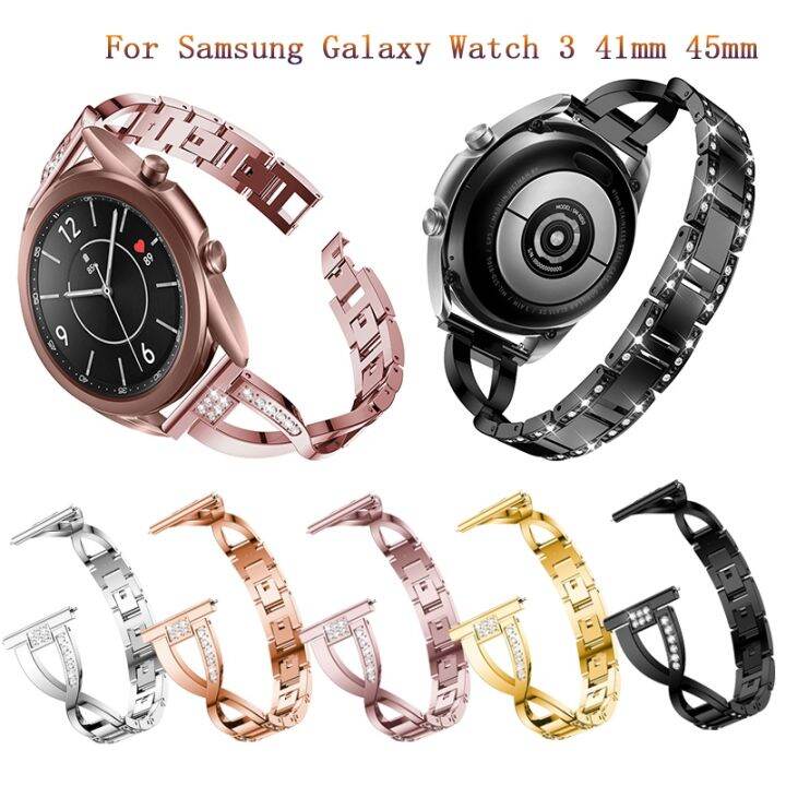 a-decent035-20-22มม-สำหรับ-samsung-galaxy-watch-3-41มม-45มม-active-2-40มม-44มม-สแตนเลสสตีลสายนาฬิกาสายนาฬิกาโลหะ-aolly-สร้อยข้อมือ