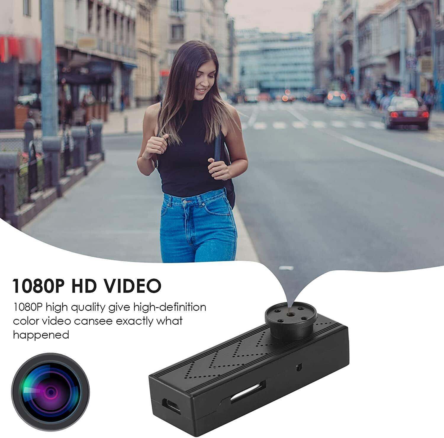 ZZOOI Mini Button Spy Camera Wireless Nanny Cam HD 1080P Hidden