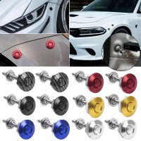 【LZ】 Car Hood Bonnet Latch Pin Lock Push Button Quick Release Bumper Fasteners Bumper Fender Clip Alloy Trunk Hatch Lid Kit