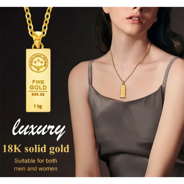GiiMall Gold bullion necklace Lazada PH