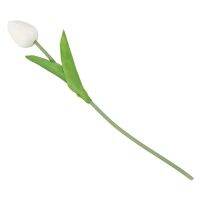 6x Tulip Artificial Flower Real Touch Bridal Wedding Bouquet Home Decor, White