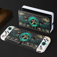 J93สำหรับ Zelda Tears Of Kingdom เคสโอแอลเดฝาครอบป้องกันแข็งแรงสำหรับนินเท็นโดสวิตช์คอนโซลเกมโอแอลเคสสวิตช์