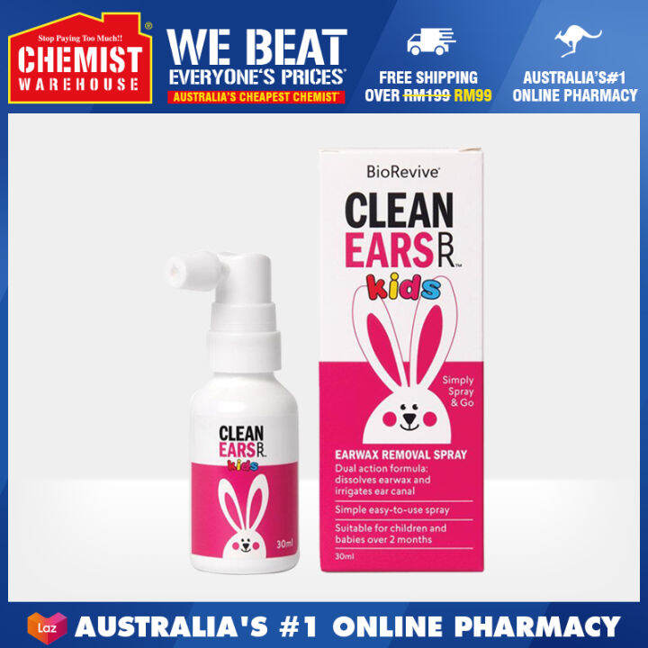 Clean Ears Kids Spray 30ml Help Cleanears [Chemist Warehouse] Lazada