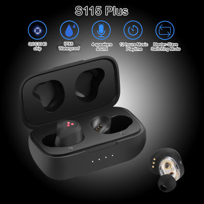 2022 SYLLABLE S115 Plus Strong bass TWS wireless headset noise reduction for music QCC3040 Chip of SYLLABLE S115 plus 12 hours