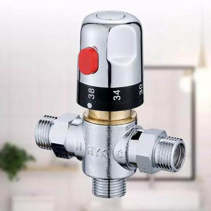 Thermostatic Valve Mixing Valve Tap Brass Pipe Bathroom Water