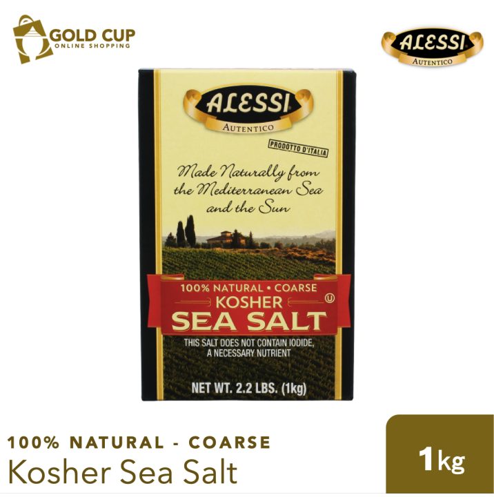 Alessi 100 Natural Coarse Kosher Sea Salt 1kg Lazada PH