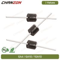 ✹☃❐ 100 Original Genuine 20 Pcs 6A4 6A10 10A10 R-6 6A 10A 400V 1000V Electronic High Power Axial Silicon Rectifier Diode