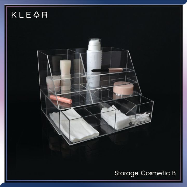 klearobject-cosmetic-storage-b-กล่องใส่เครื่องสำอาง-ชั้นวางเครื่องสำอาง-กล่องเก็บเครื่องสำอาง-กล่องอะคริลิคใส