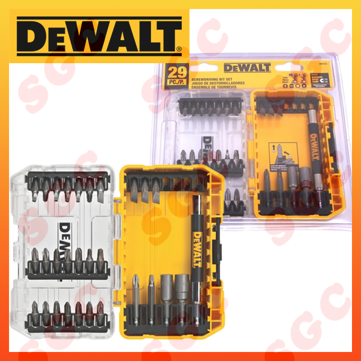 dewalt-ชุดดอกไขควง-29-ชิ้น-พร้อมหัวจับดอก-dewalt-ดอกไขควง-29-ตัวชุด-พร้อมหัวจับดอก-dewalt-ชุดดอกขันสกรู-dewalt-dw2162