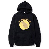 Capybara-Sudadera con capucha para mujer y hombre, prenda con estampado de dibujos animados, Unisex, informal, para diario, de otoño e invierno