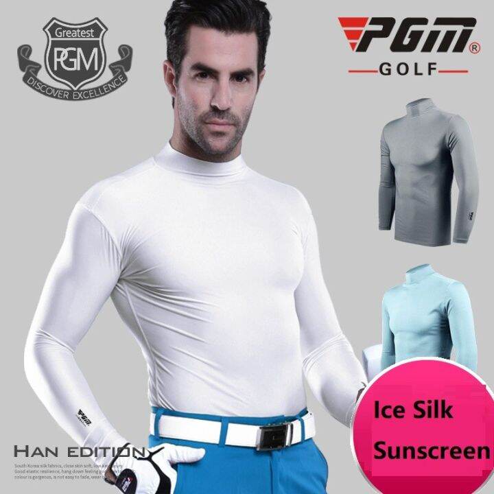 Mens Shirts Polo Tshirt Summer Shirt Underwear Long Sleeve Golf Shirt Sun UV Protection Ice Silk