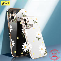 [NANU] เคสสำหรับ Infinix Hot 8 9 10S 10T 11S 12 20S Pro Play Lite Smart 4 5 Pro เคสคู่ลายดอกไม้น่ารัก