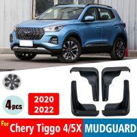 JHTJHNDTGFJHND Mudflaps สำหรับ Chery Tiggo 4 5X Mudguards Fender Mud Flap Guard Splash Mudguard รถอุปกรณ์เสริม Auto Styline ด้านหน้าด้านหลัง4Pcs