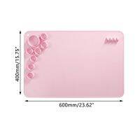 +【； Silicone Painting Mat Pigment Palette Non-Stick Craft Mat For Painting Ink Blending Watercoloring Stamping Crafting Tool