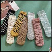 PANP Christmas gift Winter Warm Soft Coral velvet socks Thickening Sleep Bed Sock Leopard Sox