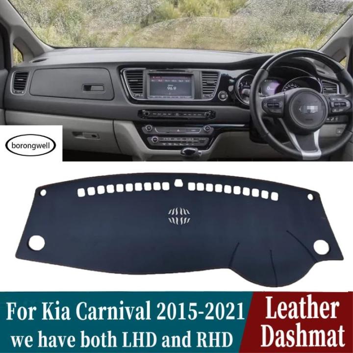 (borongwell)Pu Leather Dashmat Dashboard Cover Pad Mat Carpet Car