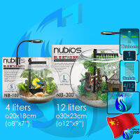 ? Nubios Plastic Bowl NB-100 / NB-300 โหลปลาพลาสติก PET พร้อมปั๊มน้ำ โคมไฟ LED ตู้ปลา aquarium