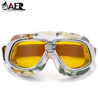 WWII Retro Motorcycle Goggles Motocross Helmet Goggles Steampunk Cruiser Off Road Eyewear Googles Skating Goggles