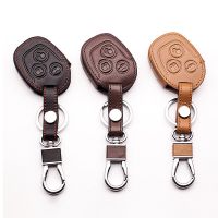 Leather Car Key Cover For Ford Mondeo Carnival Focus C-Max KA GALAXY3 Button Keyboard Cover Remote Control Box case starline a91 Key Chains