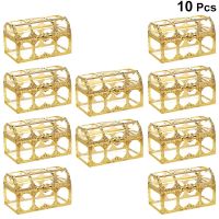 10Pcs Candy Box Pirate Treasure Chest Shape Sugar Chocolate Containers Jewelry Storage Case Christmas Party Wedding Gift Boxes