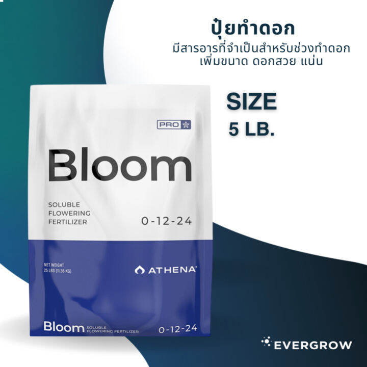 ready-stock-set-athena-proline-core-grow-bloom-ปุ๋ย-สารอาหารพื้นฐานสำคัญ-ทุกช่วงทำใบและดอก-ขนาด-5-ปอนด์-ครบชุดมีบริการเก็บเงินปลายทาง