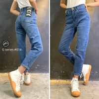 G014 G015 SuperHW กางเกงยีนส์เอวสูงผ้ายีนส์ยืดทรงกระบอกตรง Stretch Denim (Gasoline &amp; Garage) ปั๊มน้ำมันแก๊สโซลีน (G)