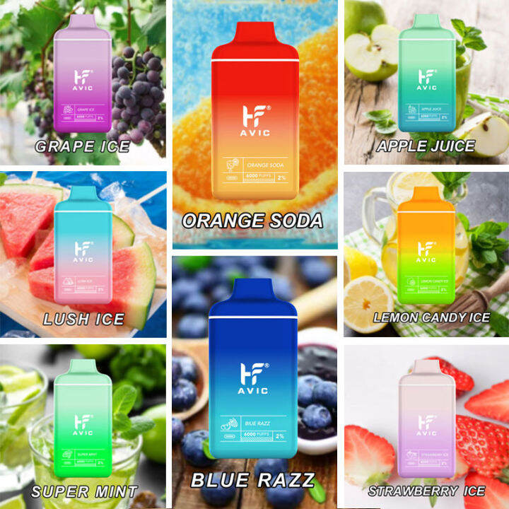 Vape 10000 vapes legit AVIC PLUS 6000PUFFS Dispo Pod 600mAh Battery