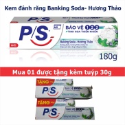 Kem đánh răng P S Soda Hương Thảo 180g tặng kèm 30g