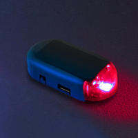 พลังงานแสงอาทิตย์จำลอง Dummy Alarm Anti Theft Fake Warning LED Flash Light Universal สำหรับรถยนต์