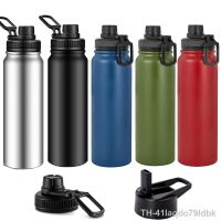 ✉❁ 41Iaqdo79ldbk Garrafa de água esportiva aço inoxidável personalizada grande capacidade garrafa térmica hidráulica copo a vácuo 20 26 32 oz caneca 1000ml