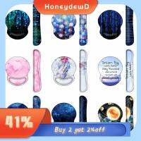 HONEYDEWD ไม่ลื่น ตามหลักสรีรศาสตร์ รองรับมือ เมมโมรี่โฟม แป้นพิมพ์แพด พักข้อมือ แผ่นรองเม้าส์