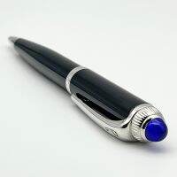 LAN Luxury Classic Blue &amp; Green Ballpoint Pen Stainless Steel Ragging Writing Smooth Office Stationery With Gem Pens