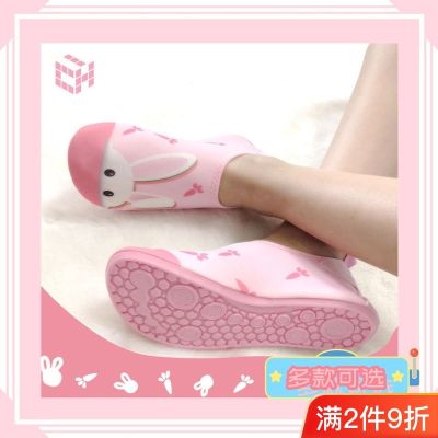 【Hot Sale】 Childrens swimming shoes beach water park cartoon rubber sole skin-fitting quick-drying non-slip anti-cut